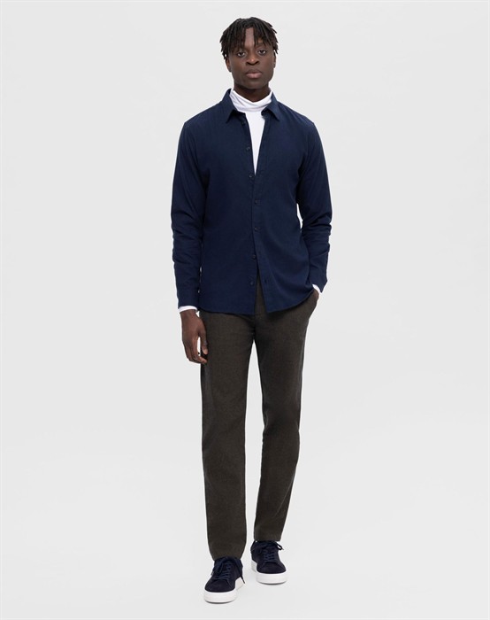 Slim Owen Flannel Skjorte